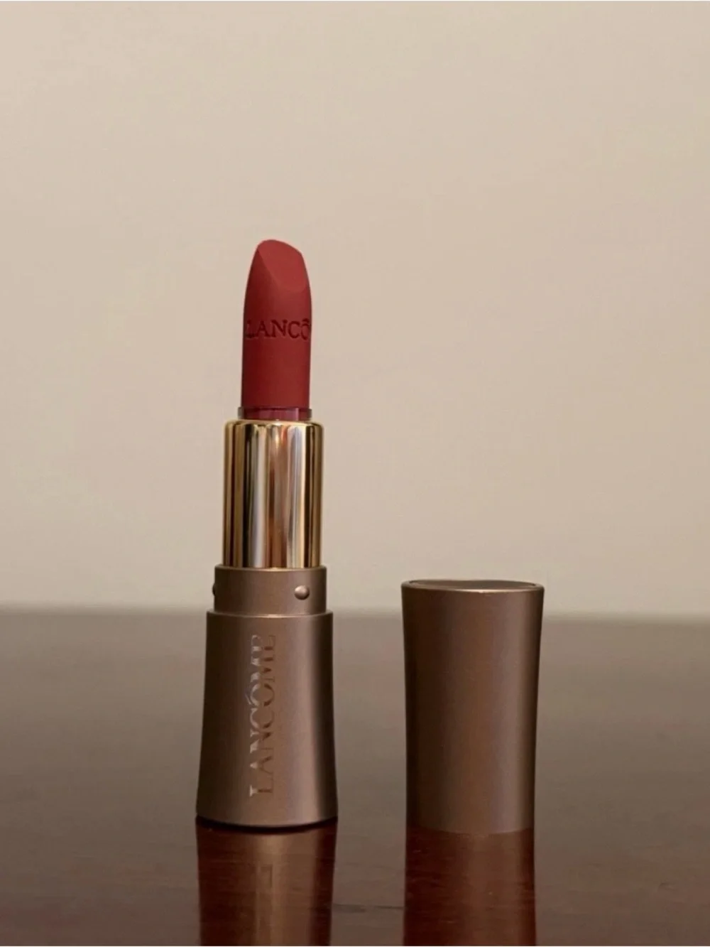 Lancome L'Absolu Rouge Intimatte Lipstick In 274 French Tea 1.5g Travel Size
